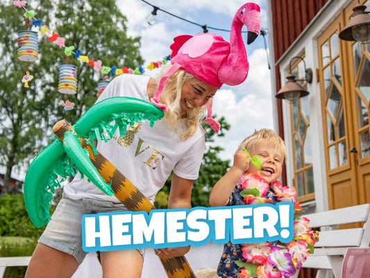 Hemestra i sommar med roliga teman