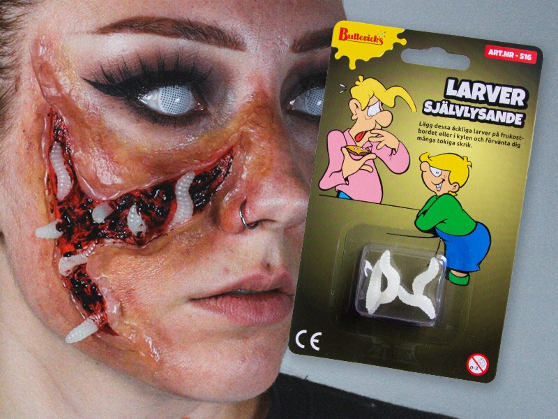 Skapa ett halloweensår med maskar