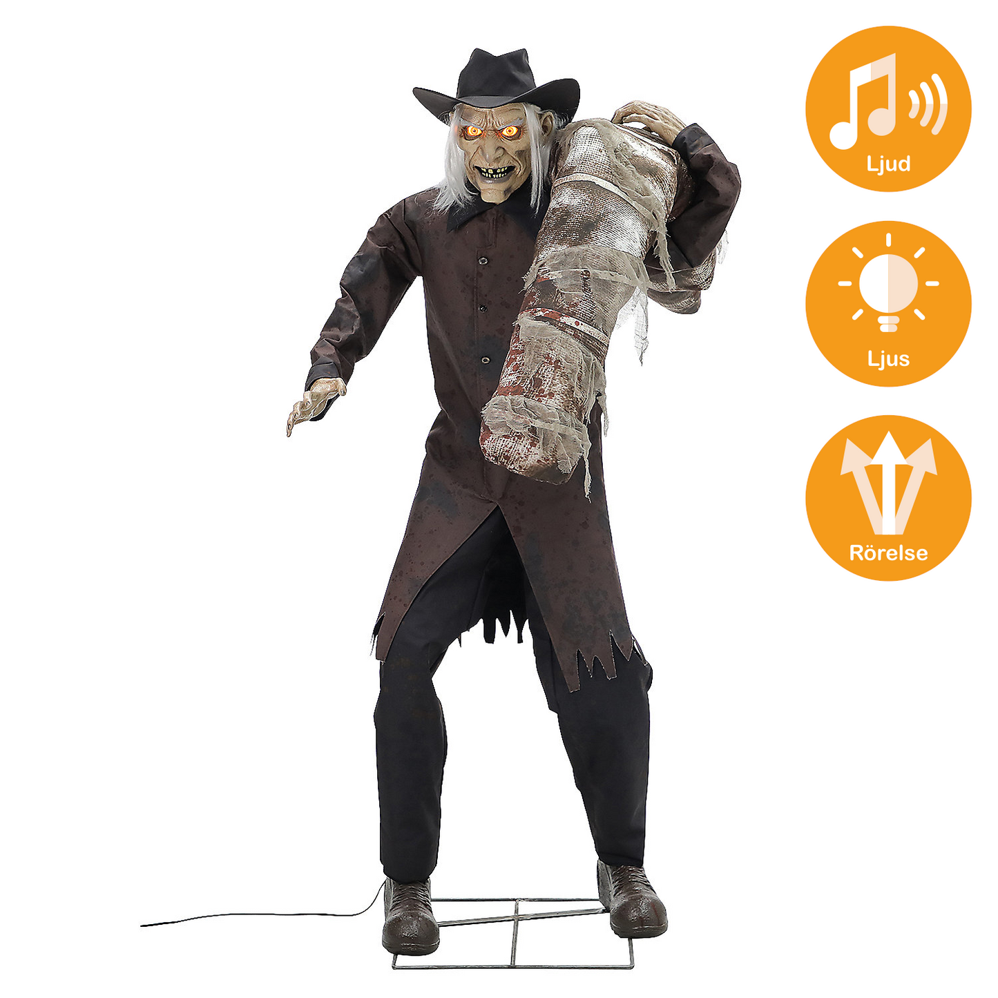 Animerade props, gravskendare 182 cm