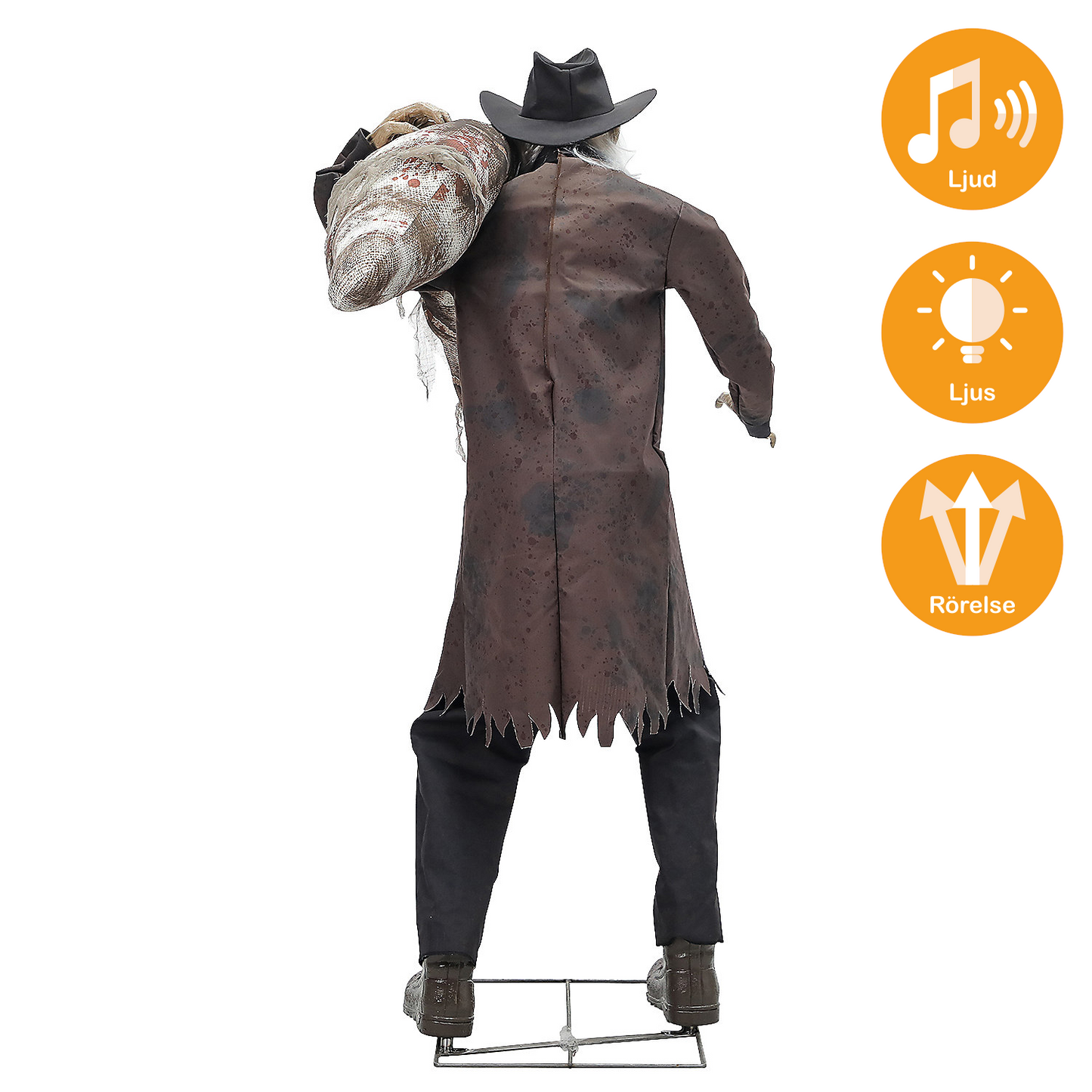 Animerade props, gravskendare 182 cm