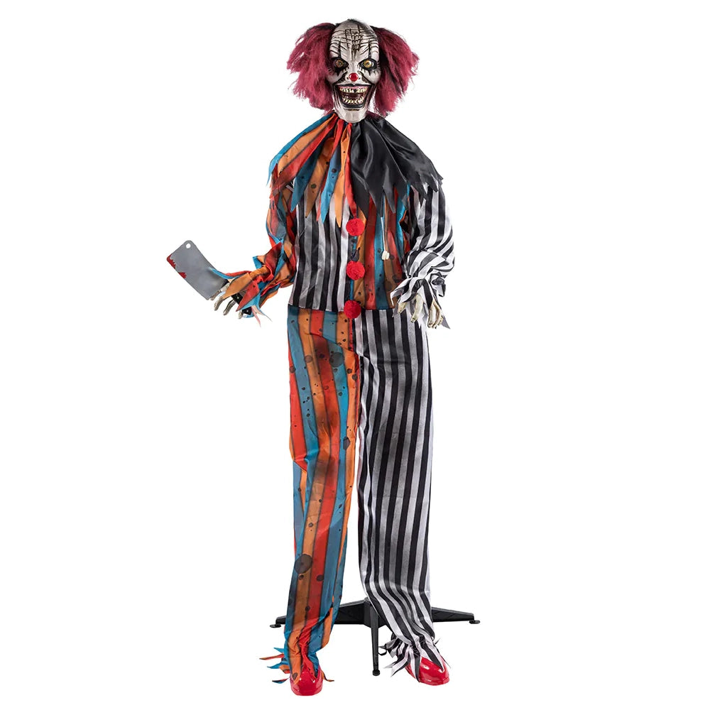 Prop animerad, clown butcher 175 cm