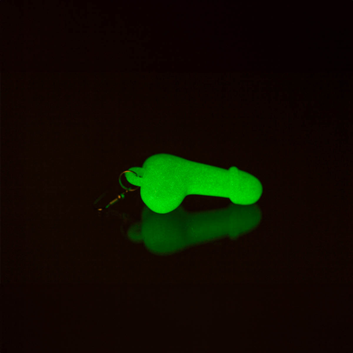 Örhängen, penis glow in the dark 1-par