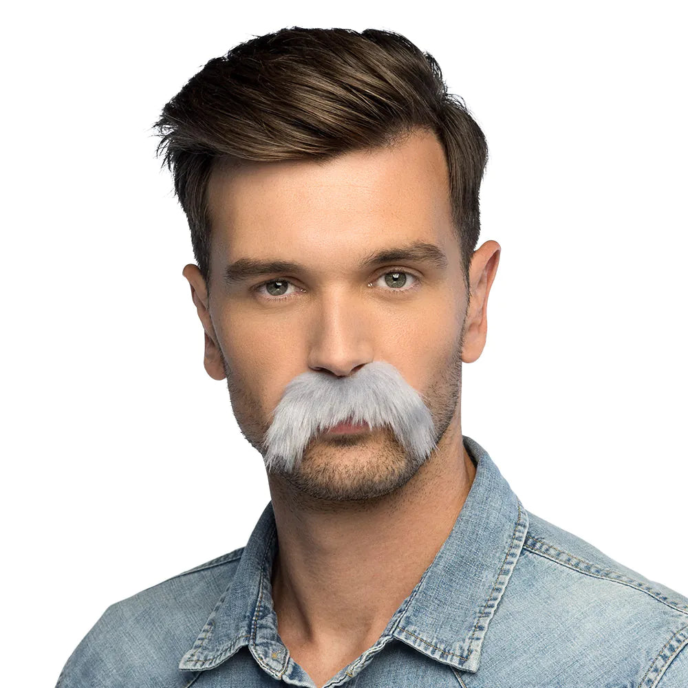 Mustasch, grå