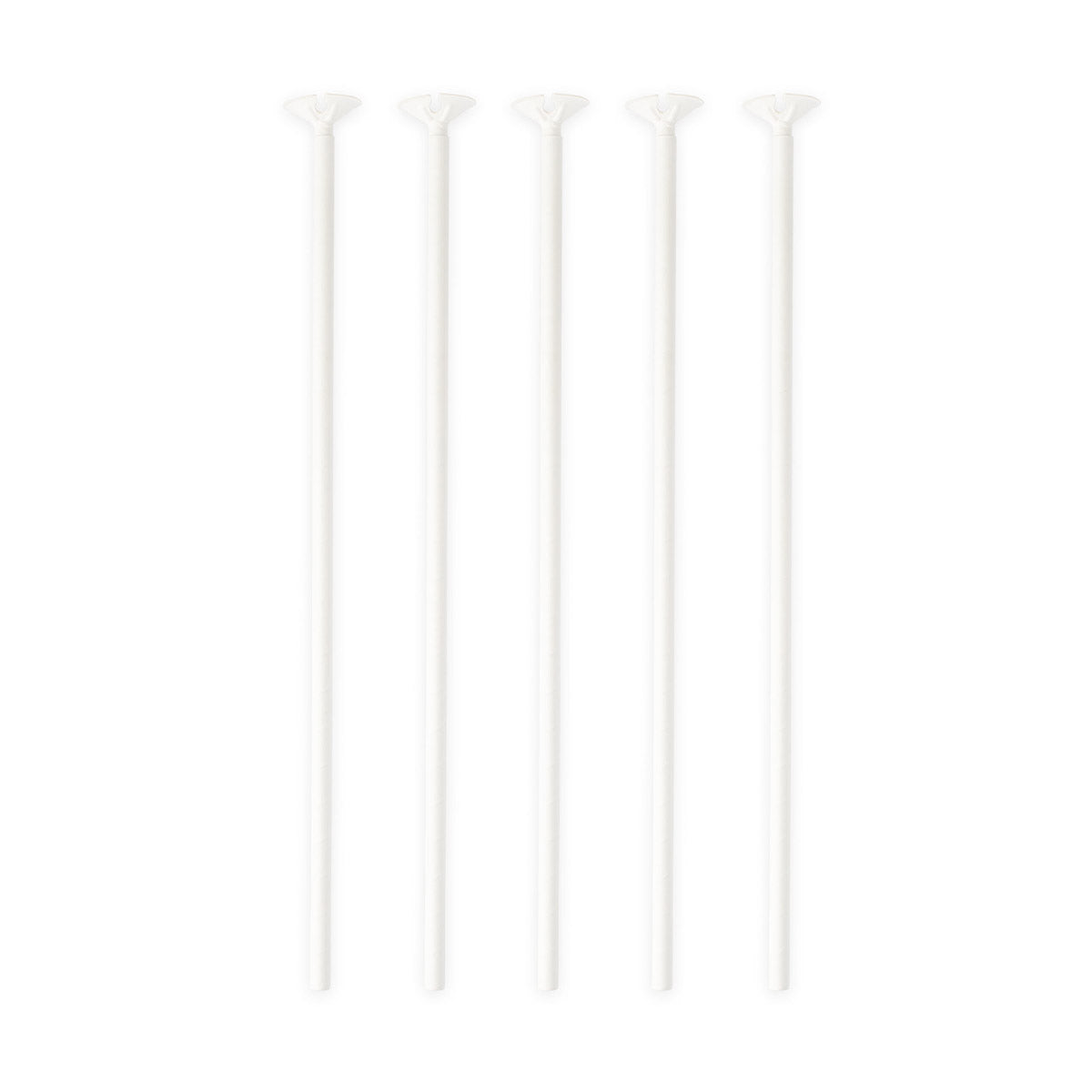 Ballongpinnar, papper vit 10 st 40 cm