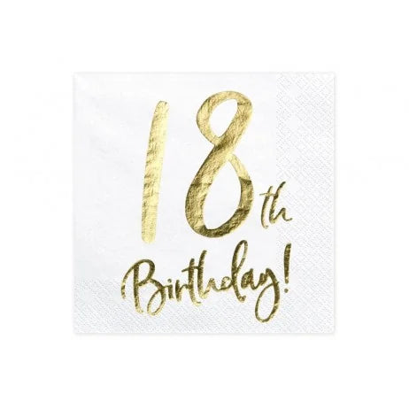 Servetter, happy birthday 18th 20 st