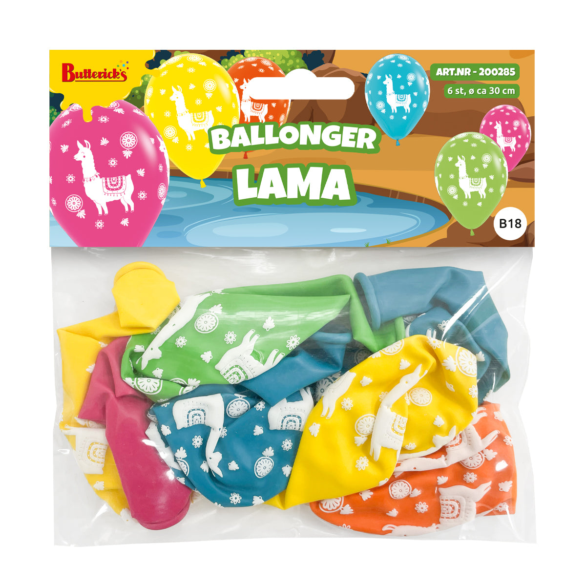 Ballonger, lama 6 st