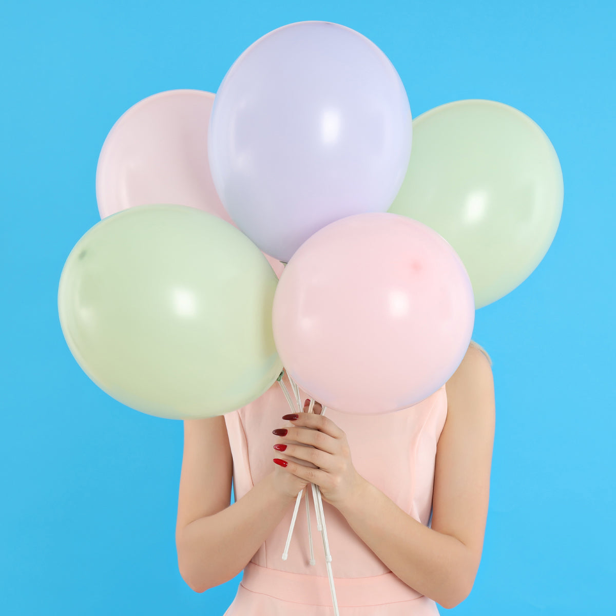 Ballonger, matta pastellfärger 10 st