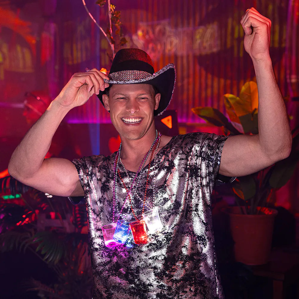 LED halsband, shotglas