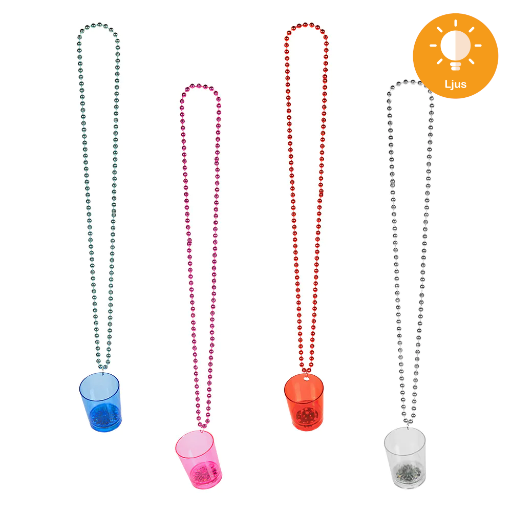 LED halsband, shotglas