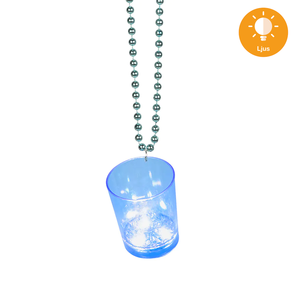 LED halsband, shotglas