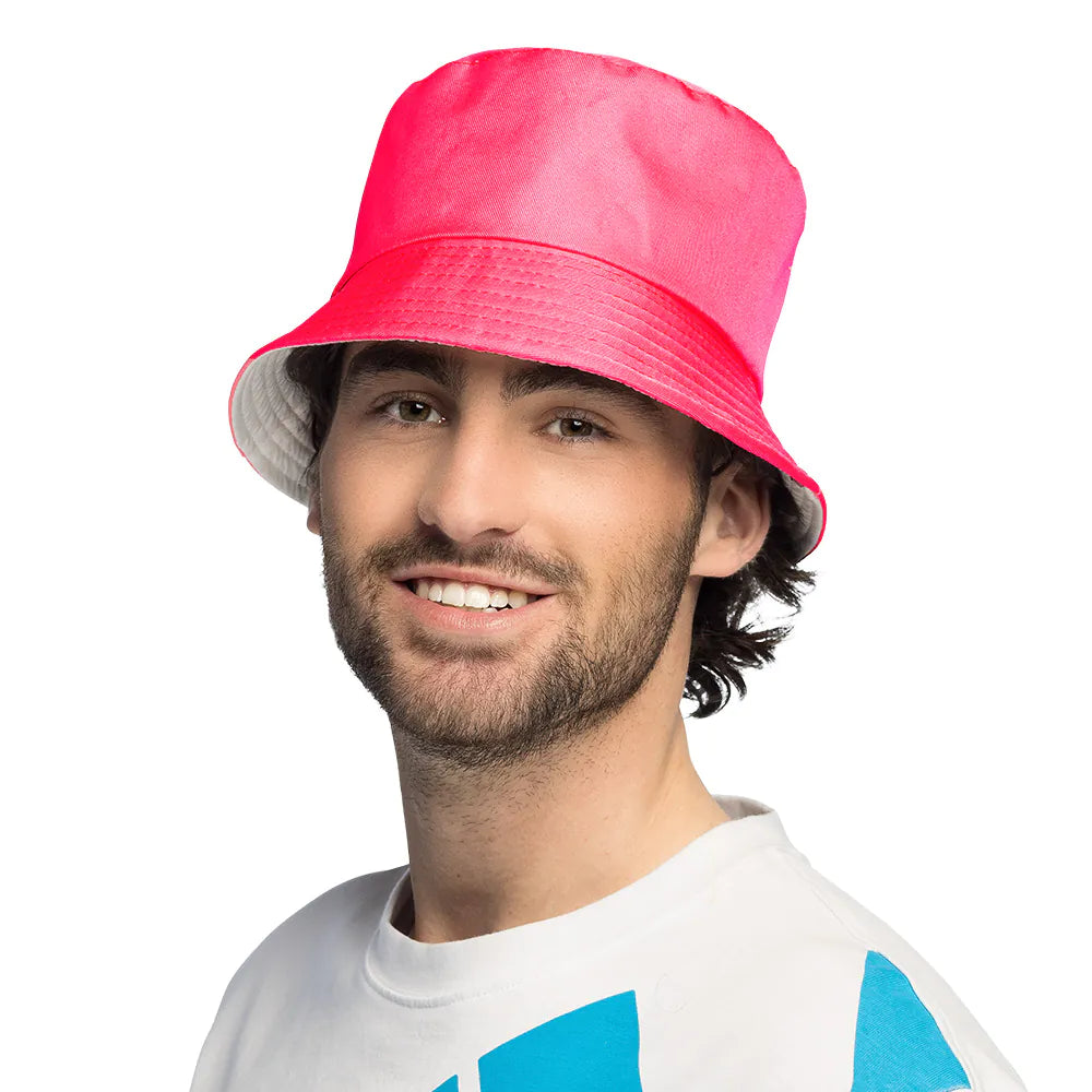 Bucket hat, neon rosa