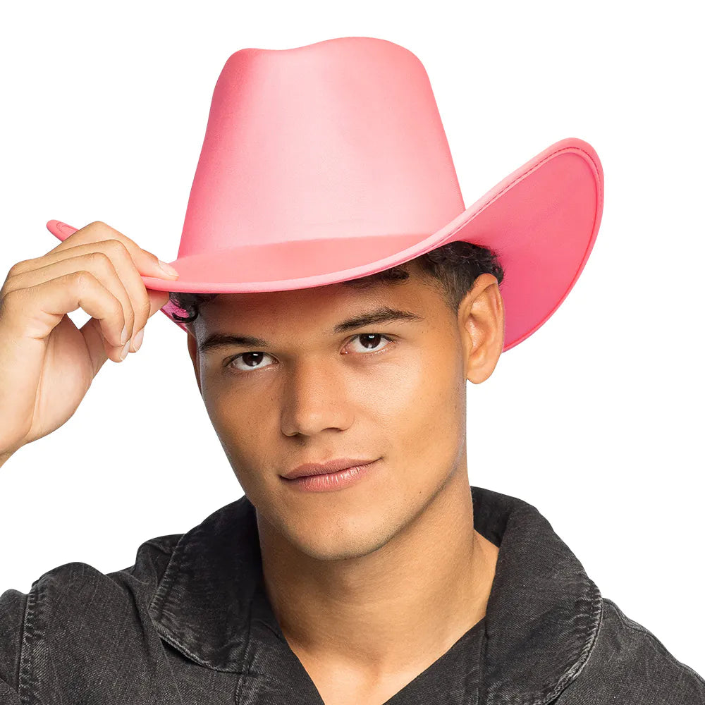 Cowboyhatt, neon rosa