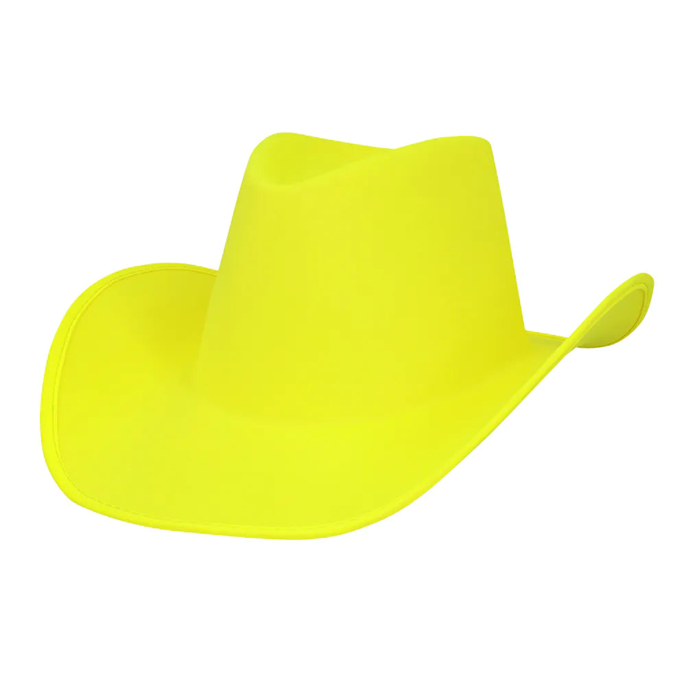 Cowboyhatt, neon gul