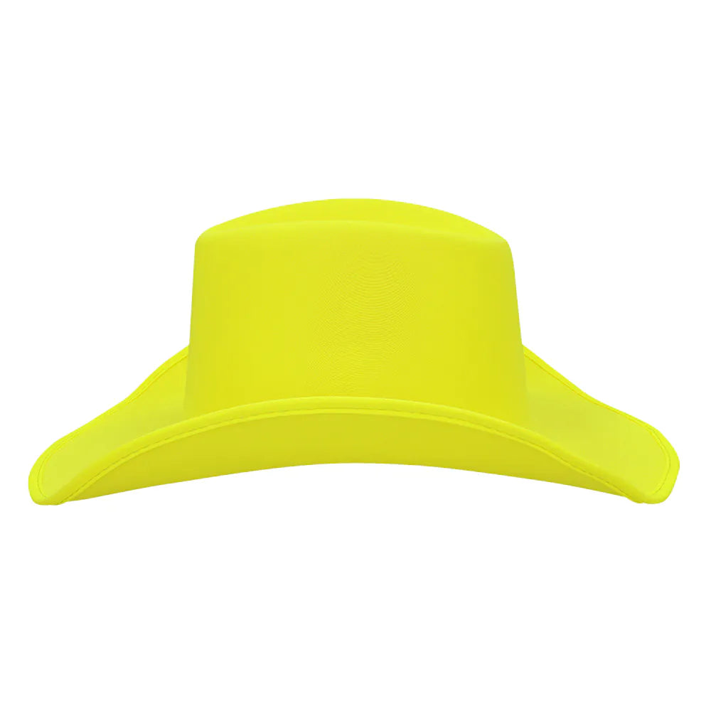 Cowboyhatt, neon gul