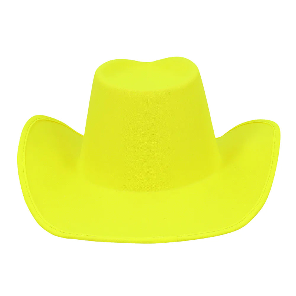 Cowboyhatt, neon gul