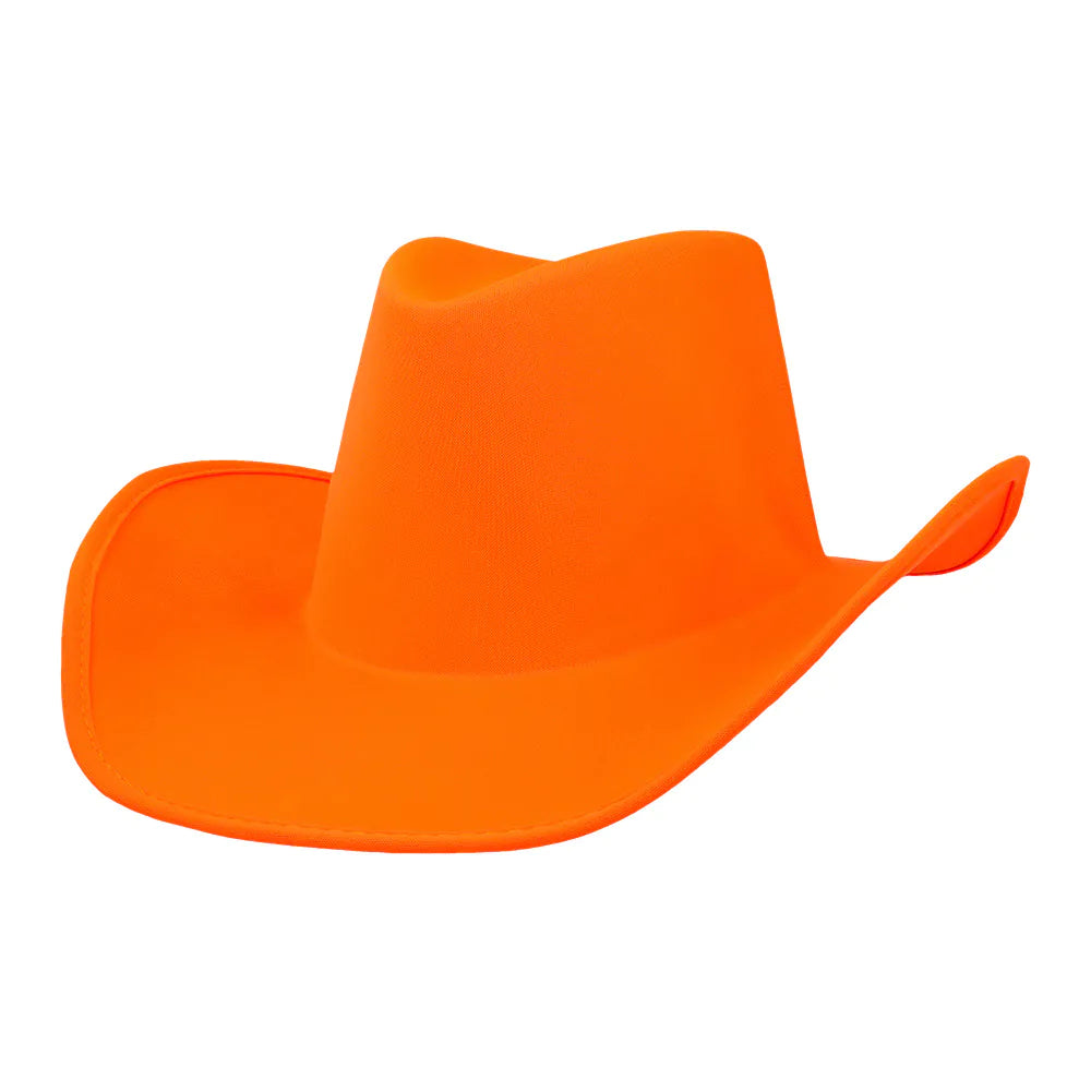 Cowboyhatt, neon orange