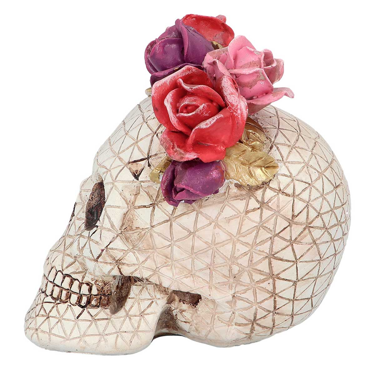 Dödskalle, Señora Rosa 15x14x15 cm