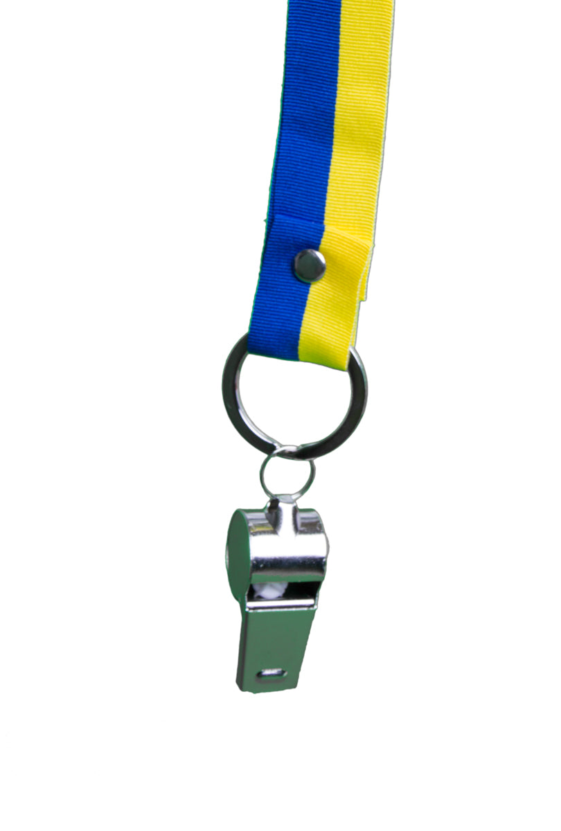 Visselpipa, liten med band silver