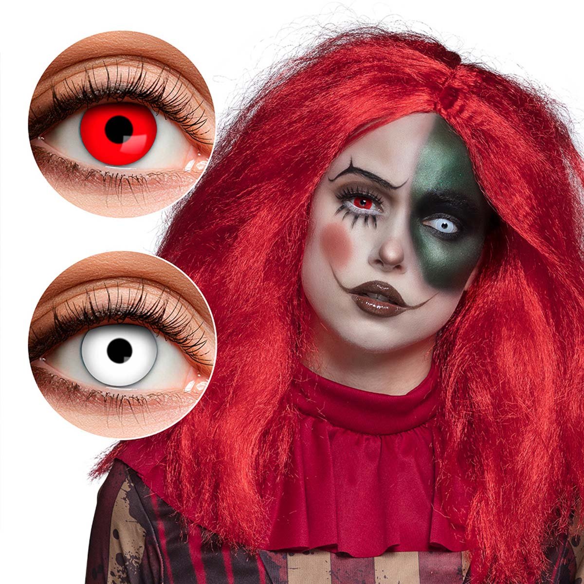 Halloweenlinser, Creepy Clown 3 mån