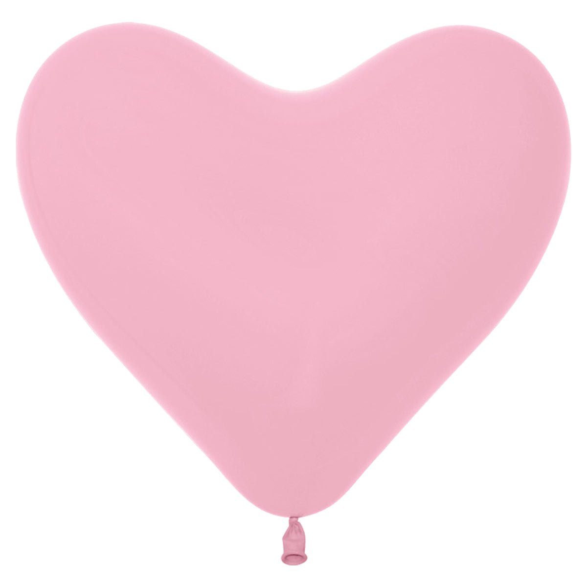 Ballonger, hjärta ljusrosa 6 st