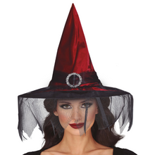 Häxhatt, rödbrun med slöja