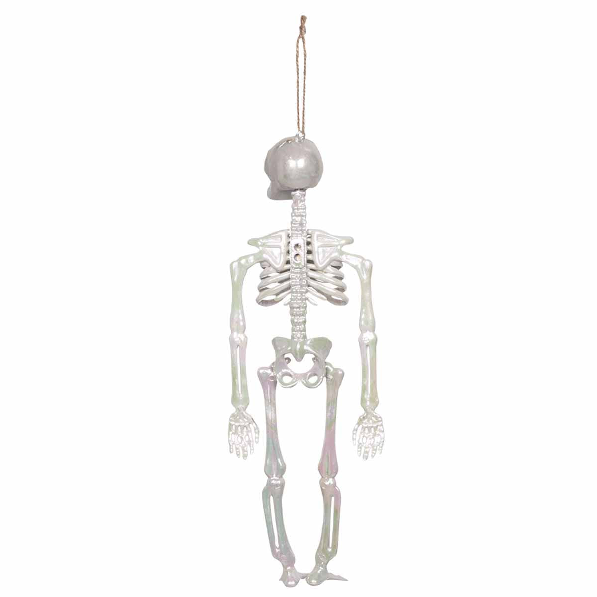 Prop, hängande skelett pärlemor 30 cm