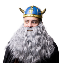 Vikingahjälm, blå/guld