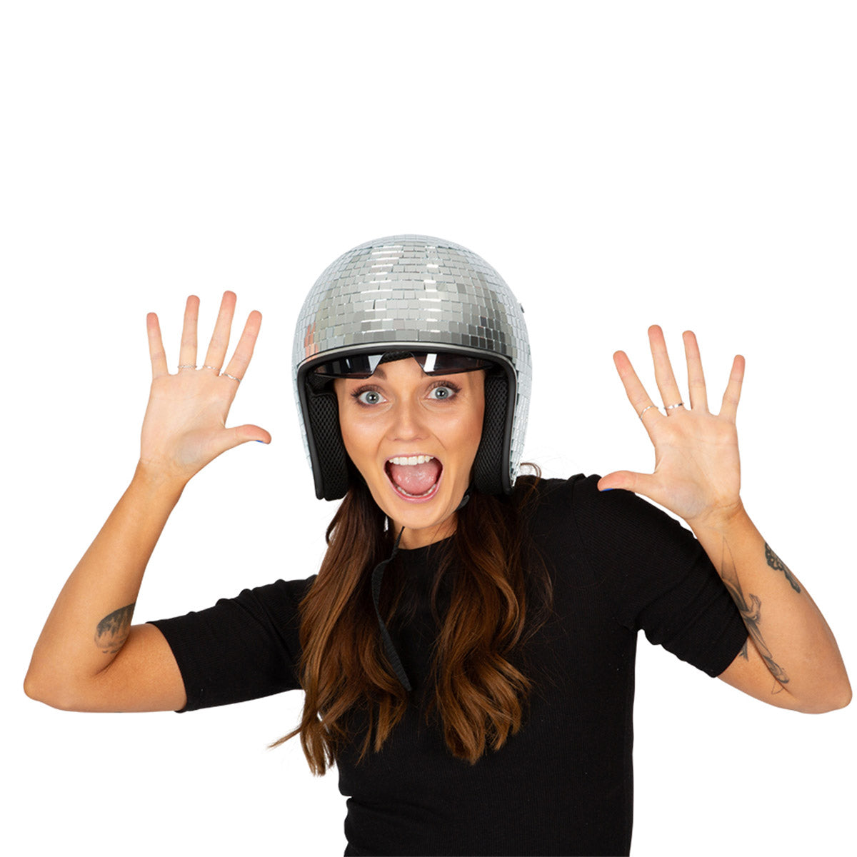 Discohjälm, silver