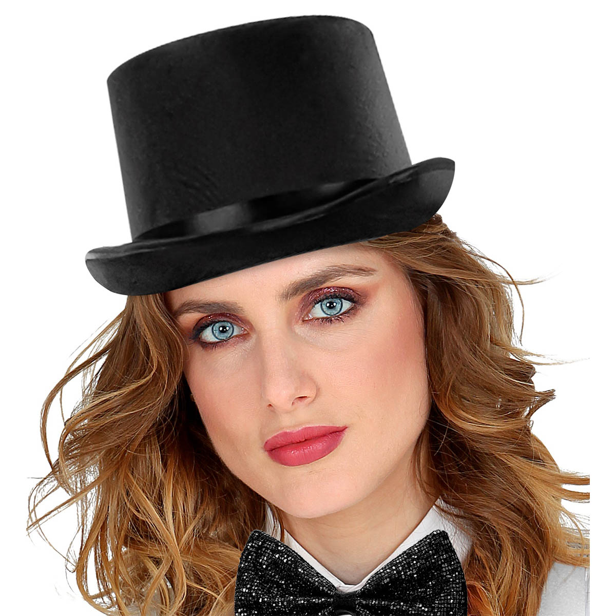 Hög hatt, satin svart