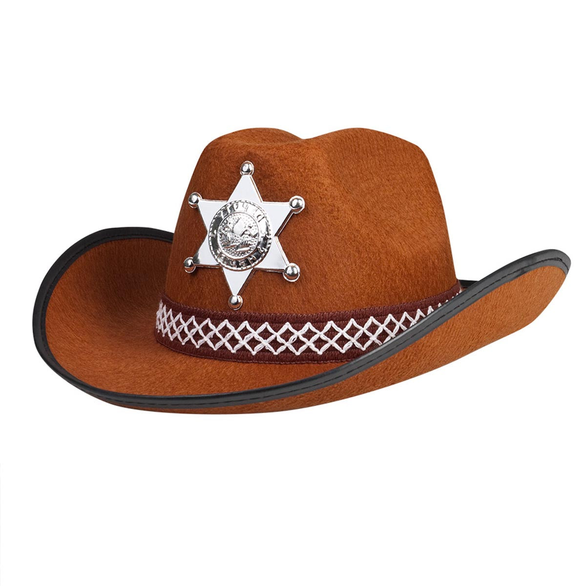 Sheriffhatt, barn brun