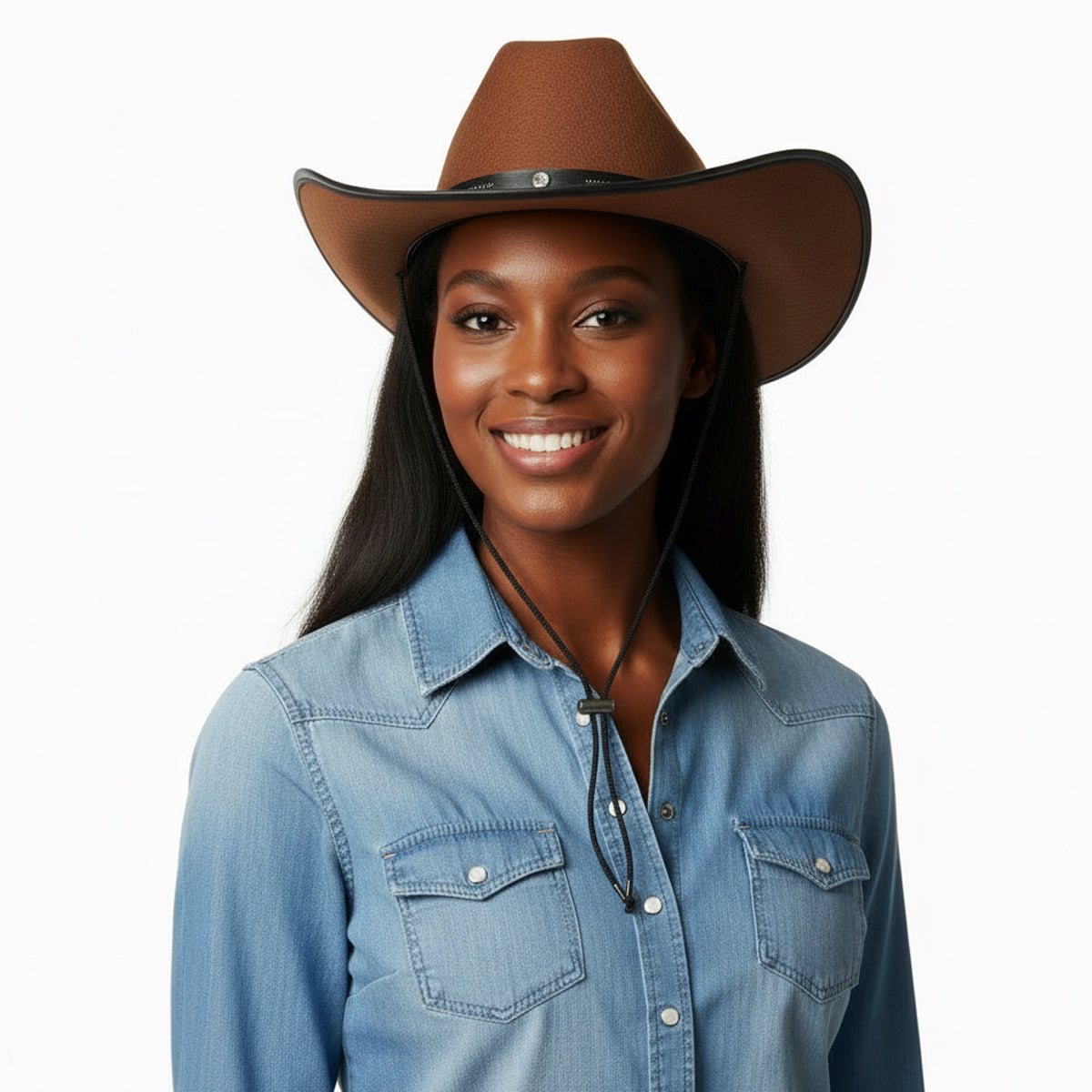Cowboyhatt, vuxen brun