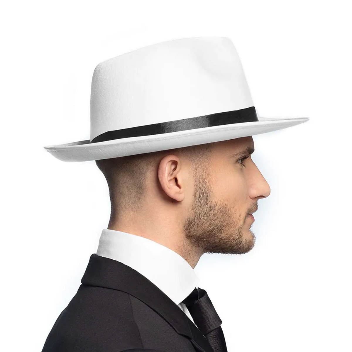 Gangsterhatt, vit