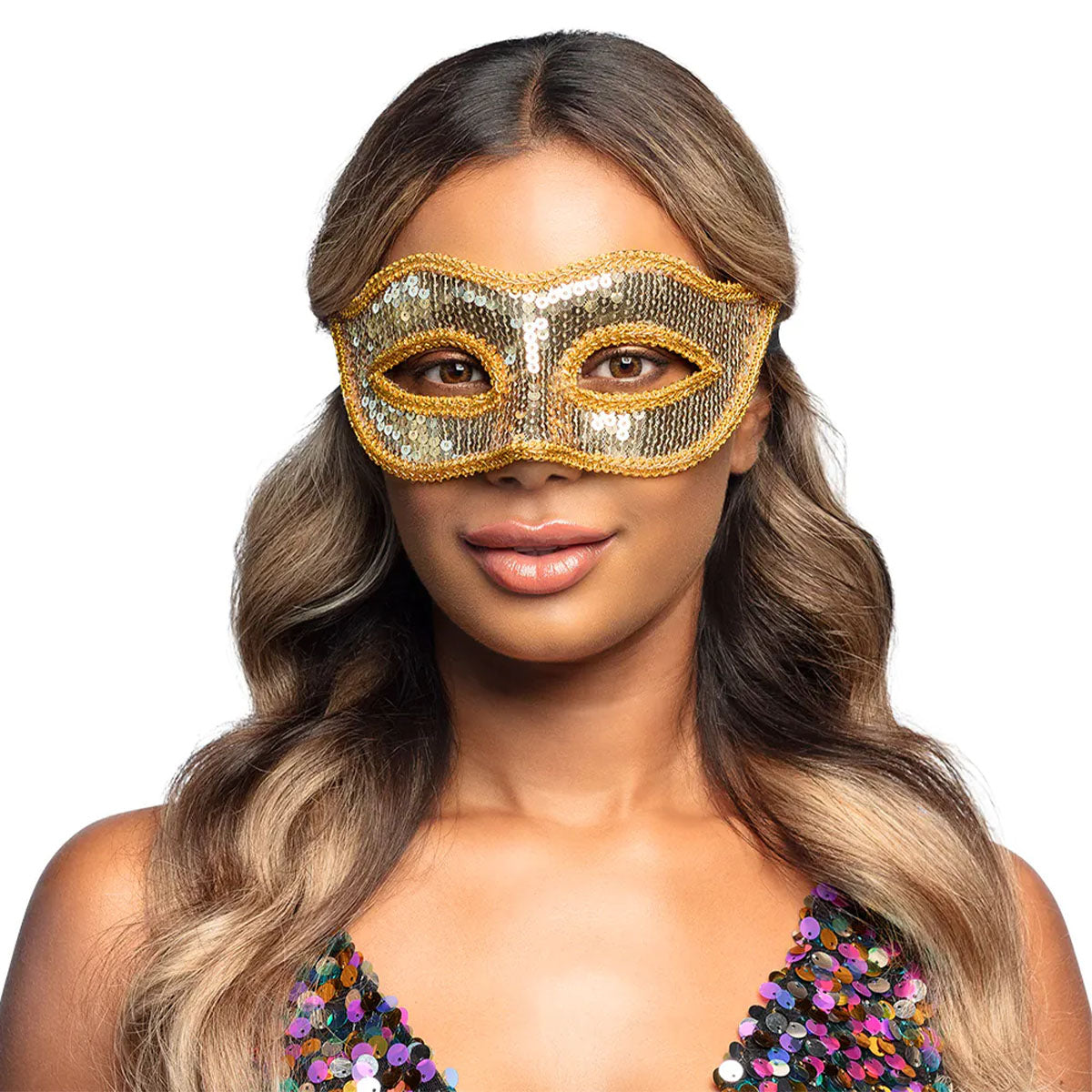 Ögonmask, Venice sequins gold
