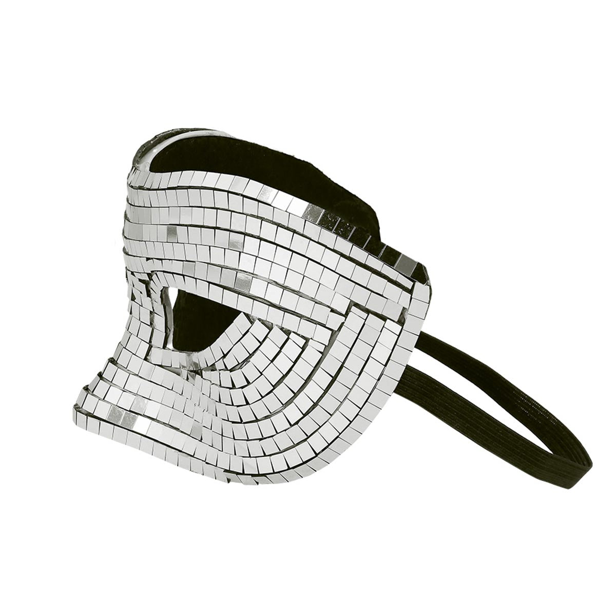 Ögonmask, disco silver