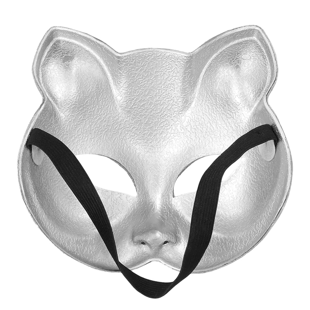 Ögonmask, disco cat silver