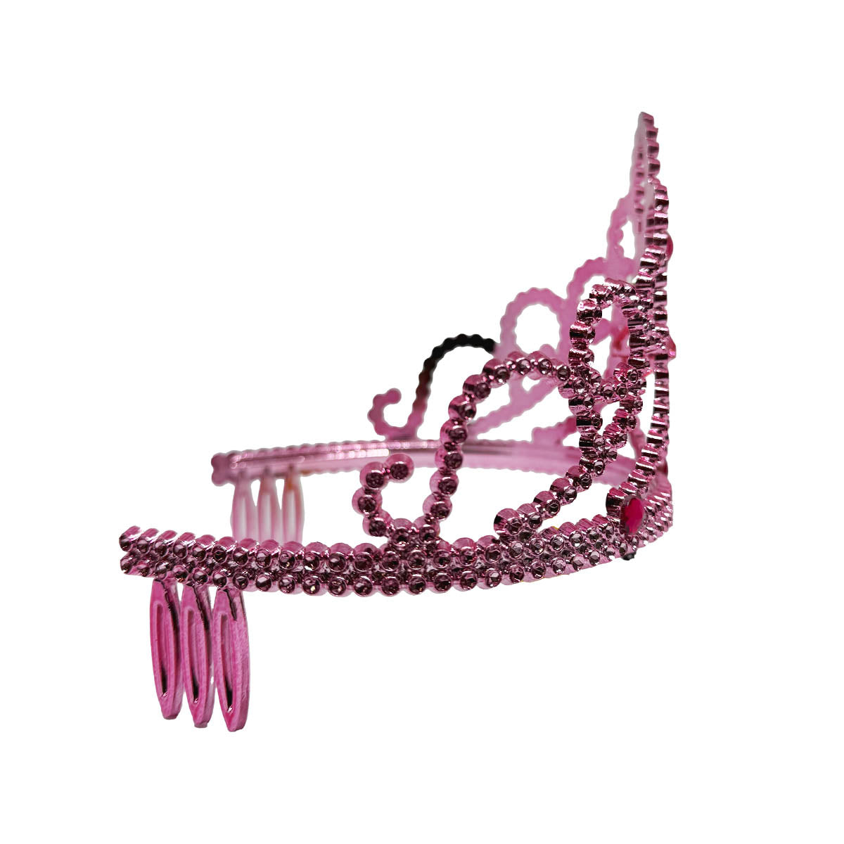 Tiara, rosa med sten