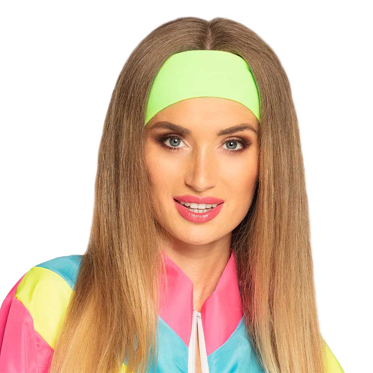 Pannband, neon grön