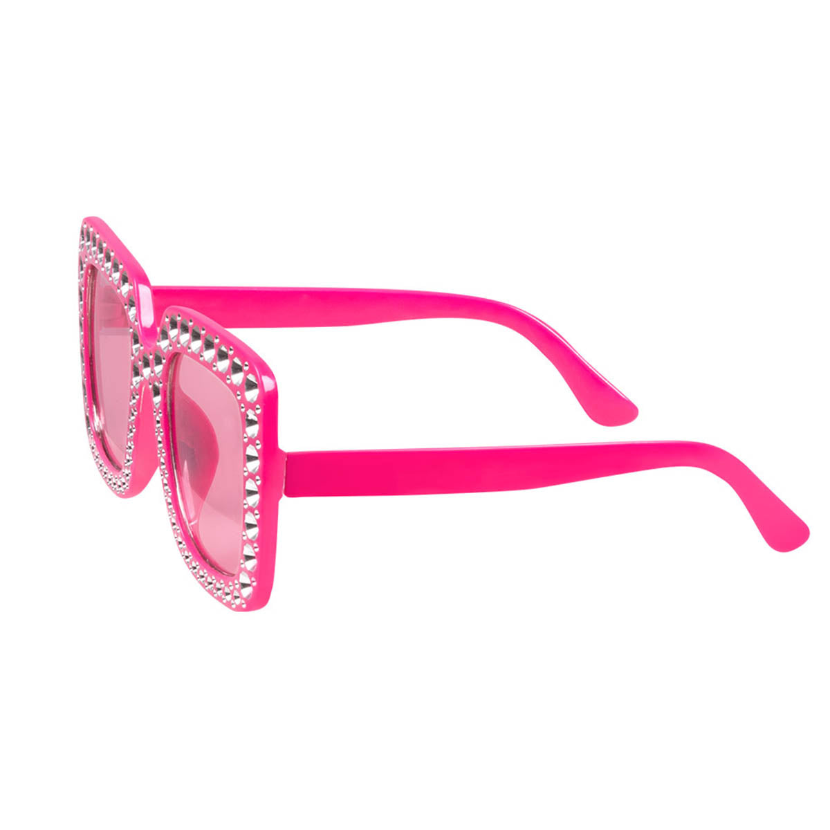Glasögon, rosa bling
