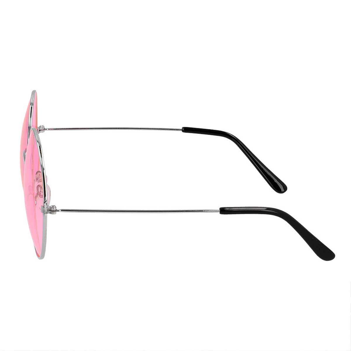 Solglasögon, runda rosa oversized