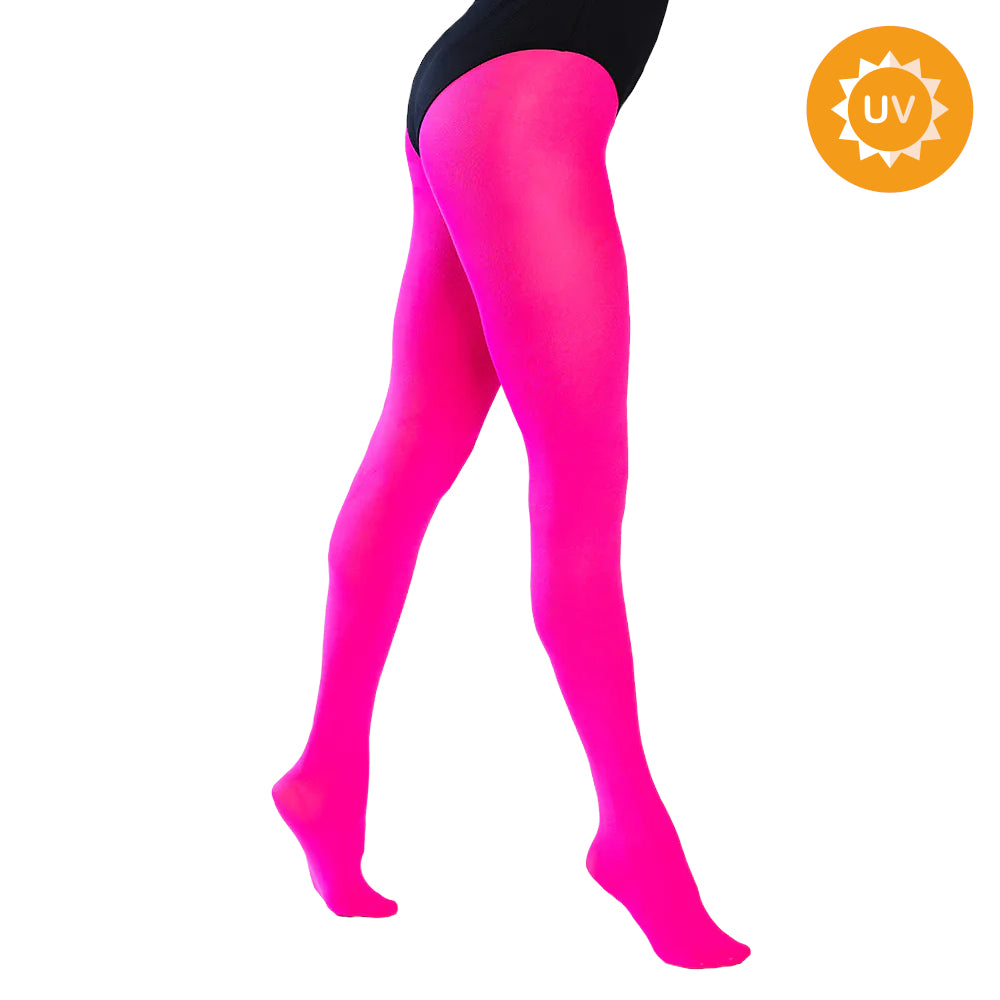 Strumpbyxor, neon rosa