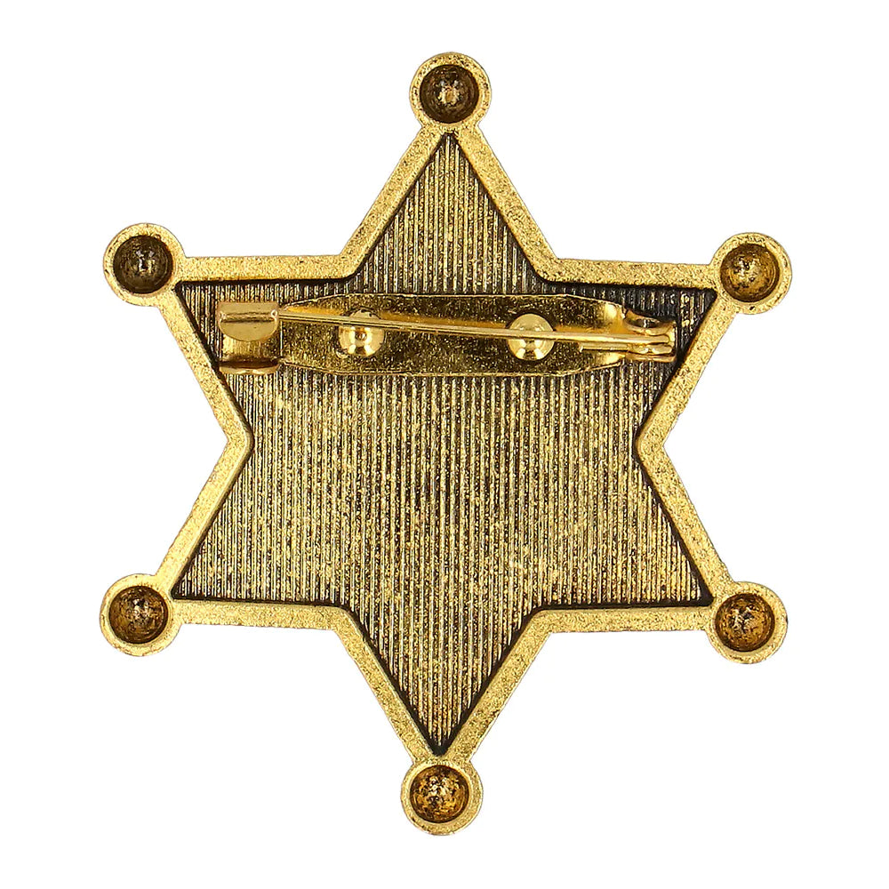 Sheriffstjärna, metall guld