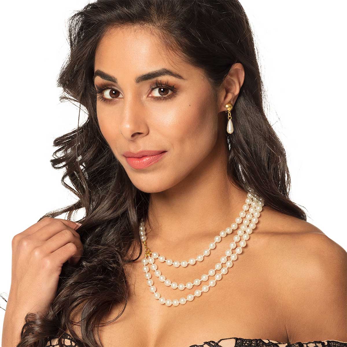 Maskeradset, halsband och örhängen