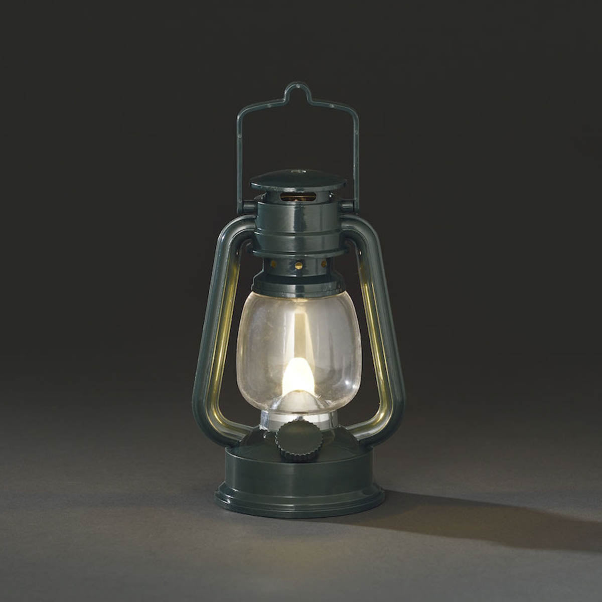 Tomtelykta, grön med LED 15x8 cm