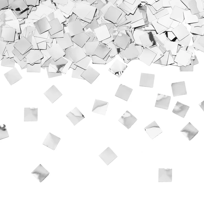 Konfettibomb, champagneflaska silver metallic 20,5 cm