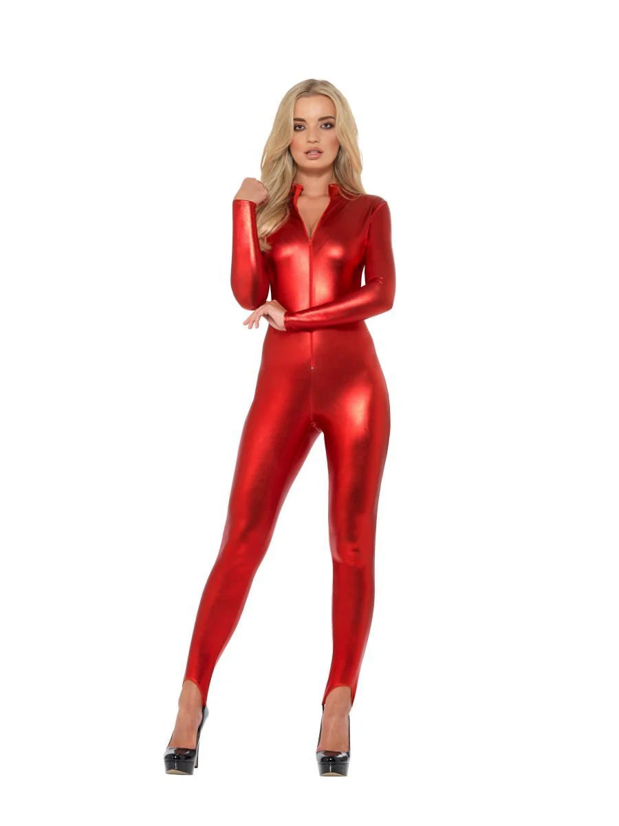 Jumpsuit, catsuit röd M
