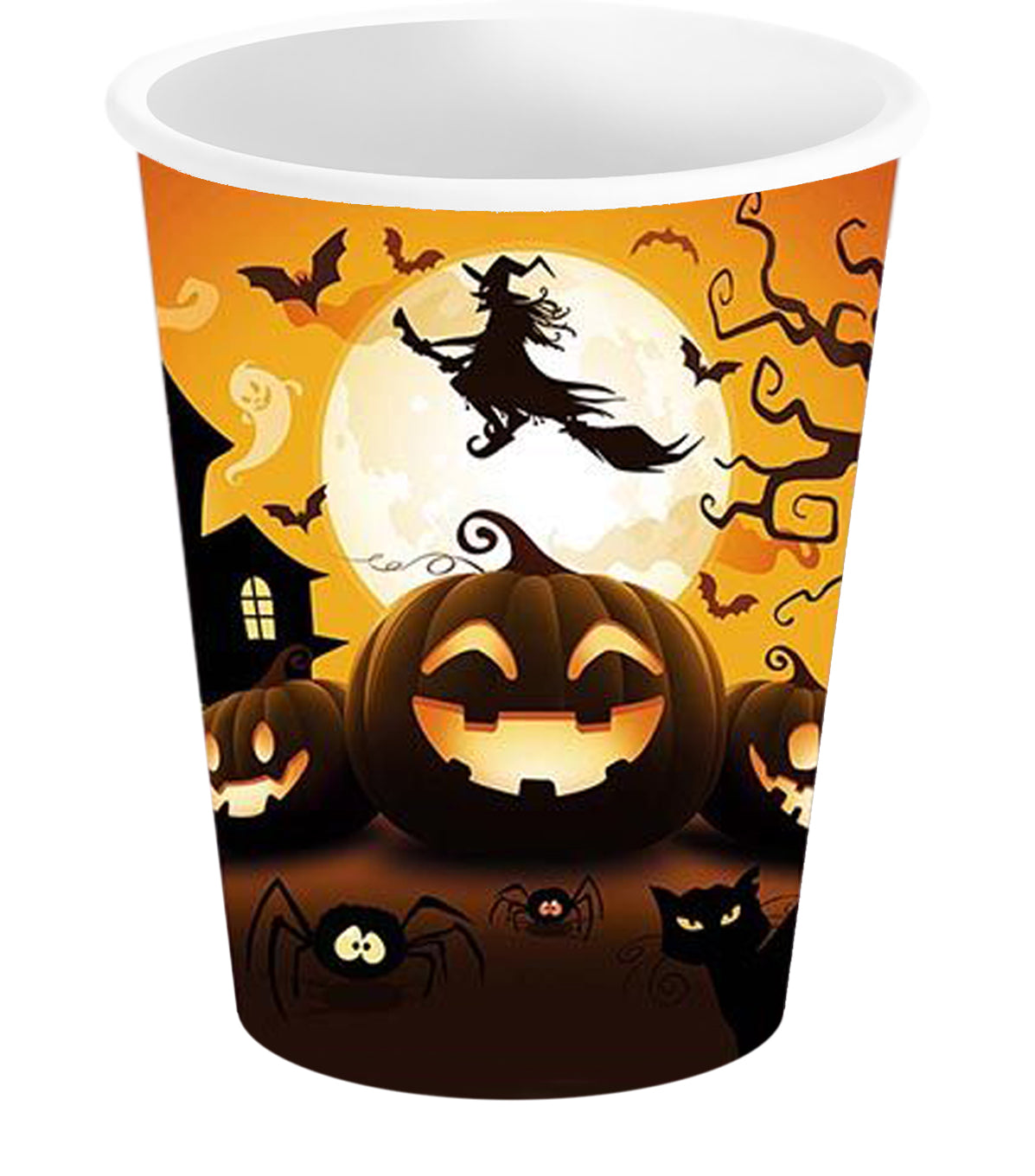 Pappersmuggar, pumpa 240 ml 6 st