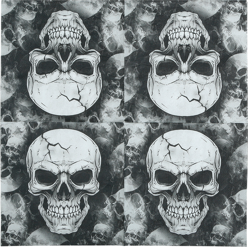 Servetter, dödskalle 20 st