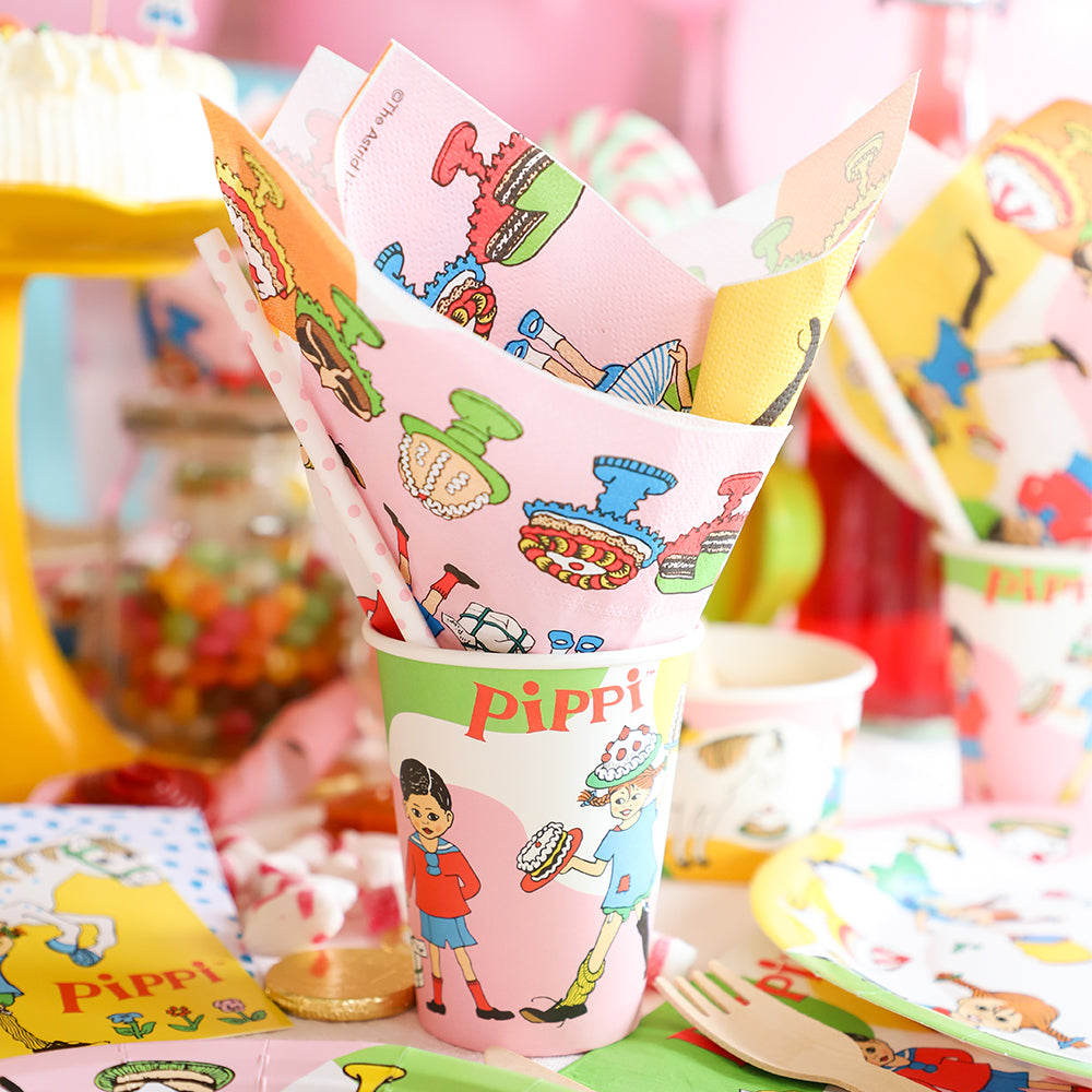 Pappersmuggar, Pippi Långstrump 200 ml 8 st