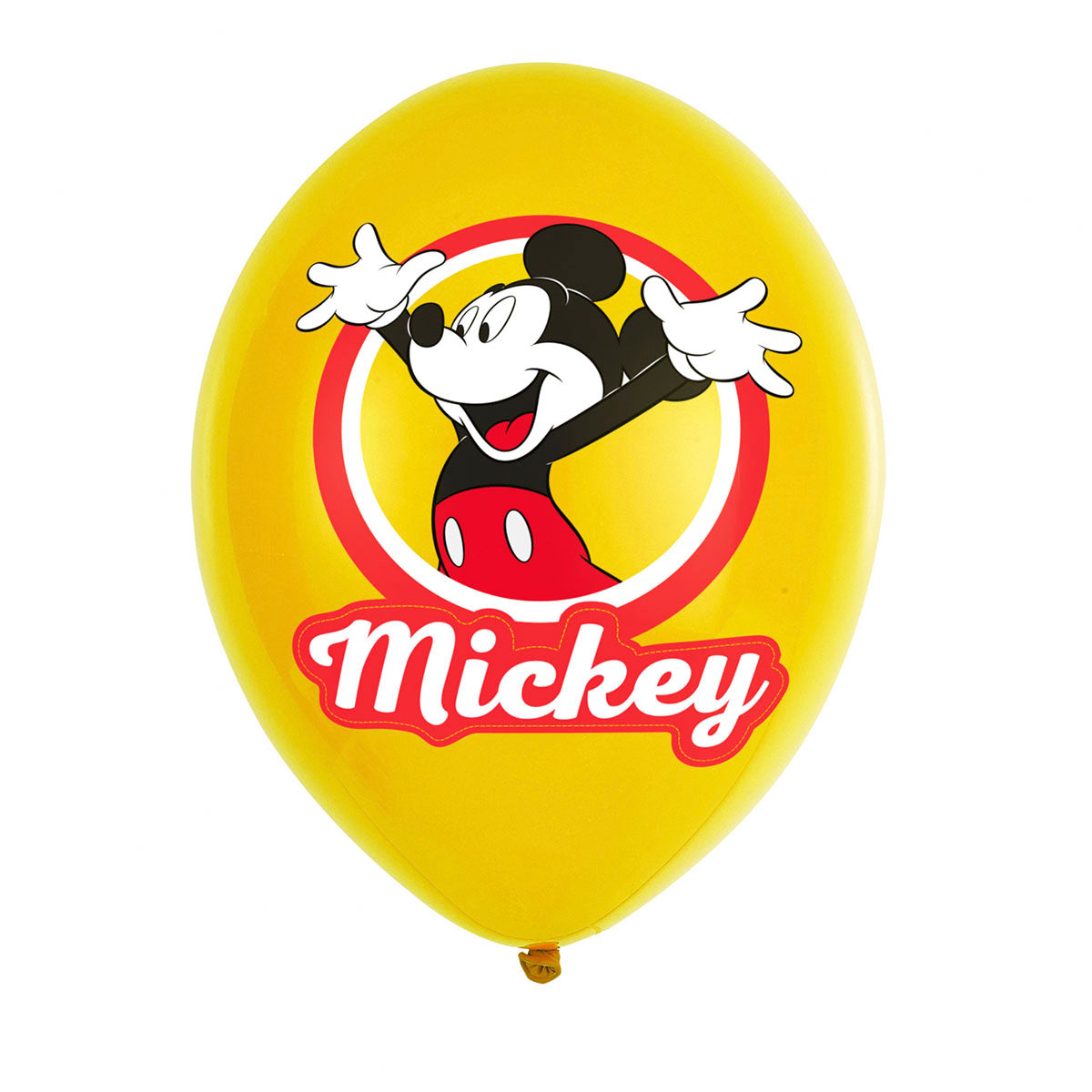 Latexballonger, Musse Pigg 27,5 cm 6 st