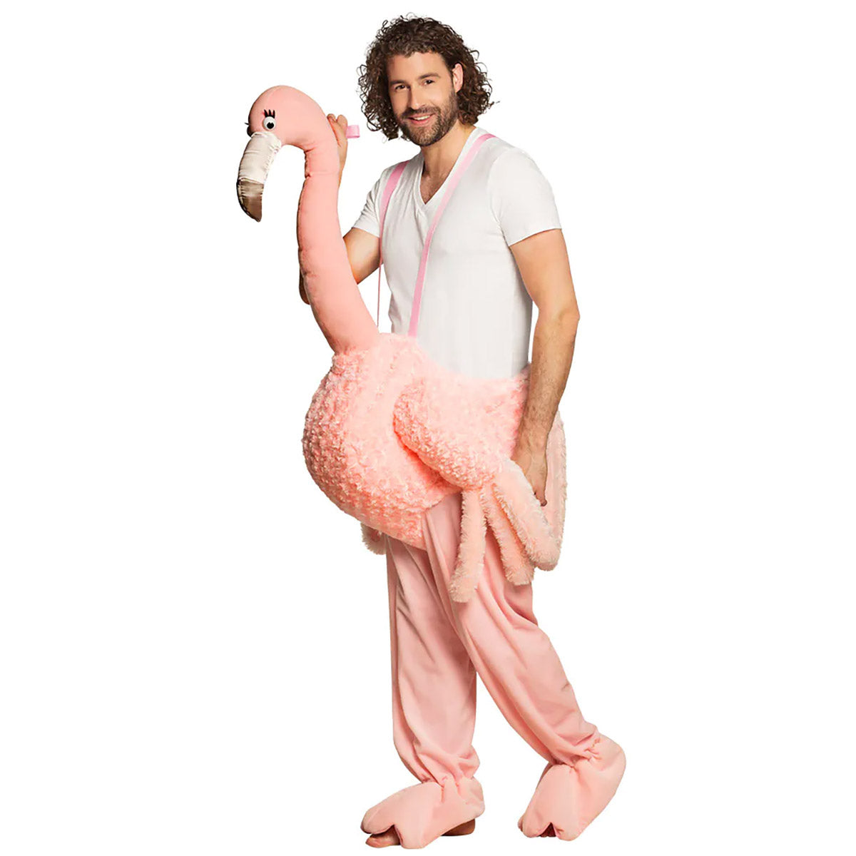 Piggyback, flamingo rosa